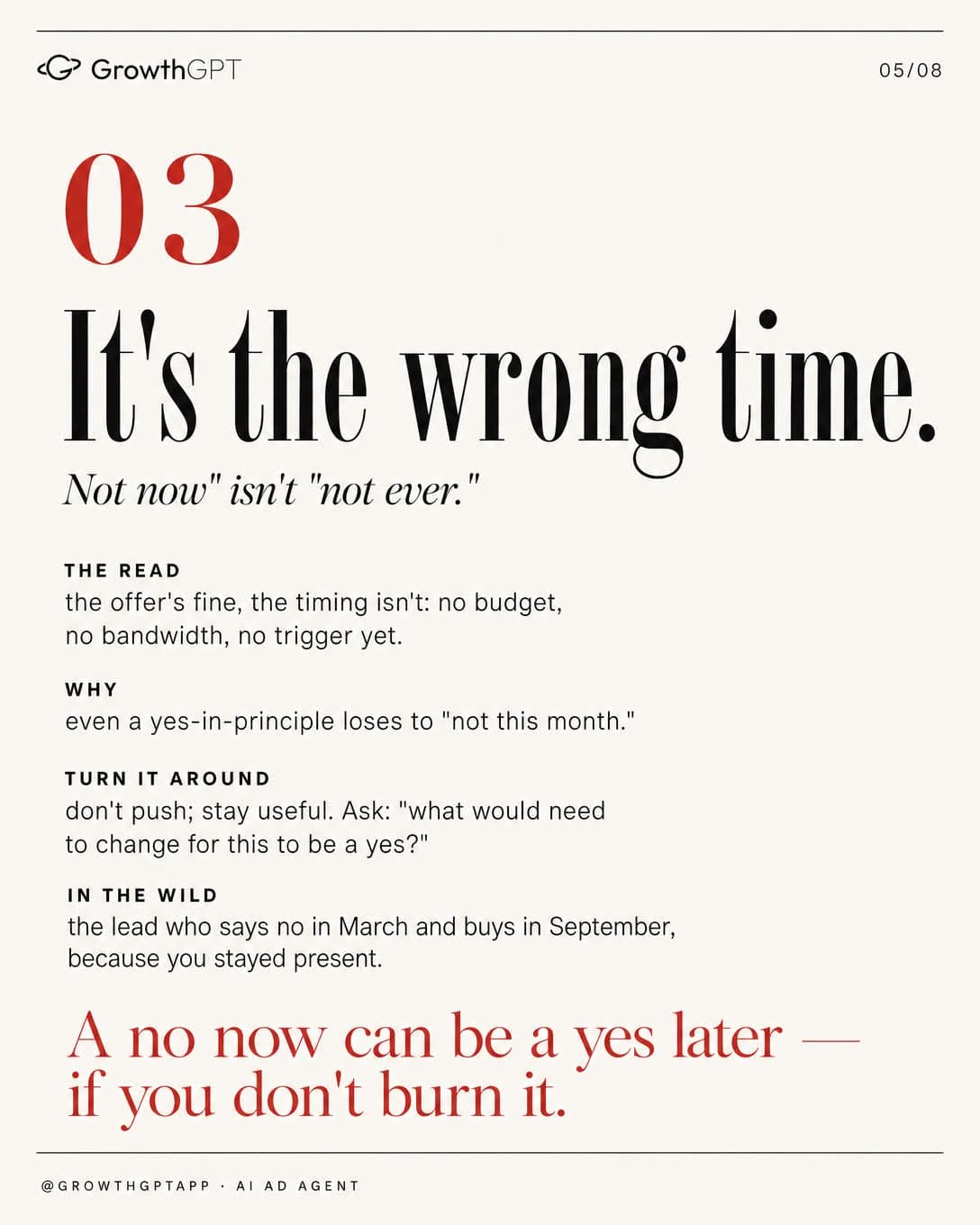 6 real reasons people say no, Slide 5