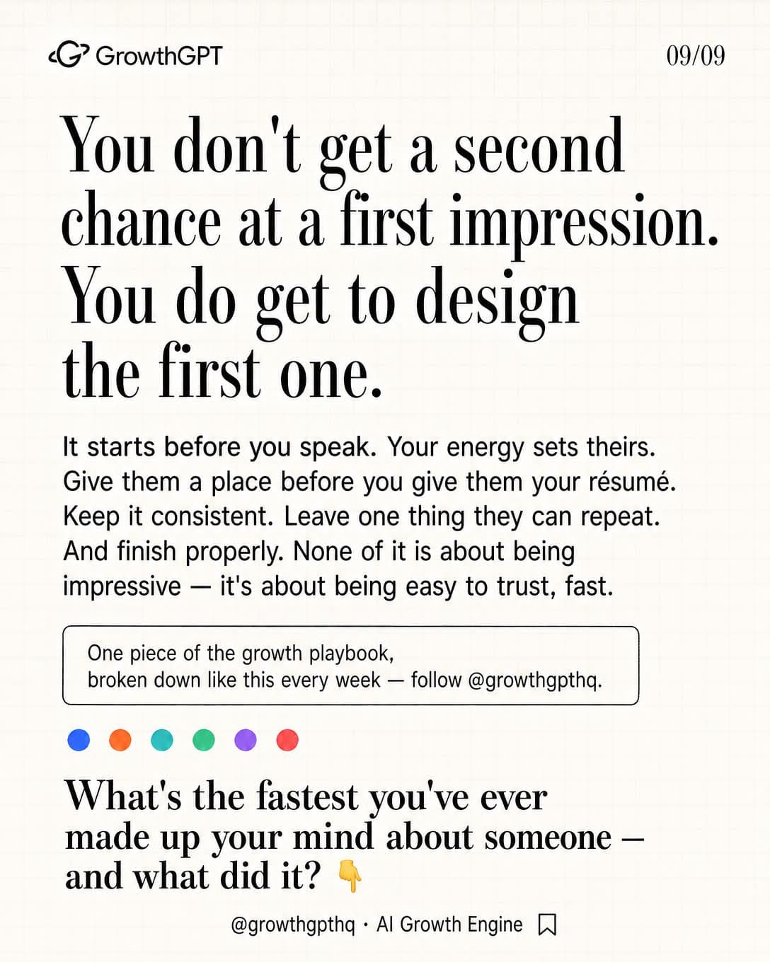 6 things that decide a first impression, Slide 9