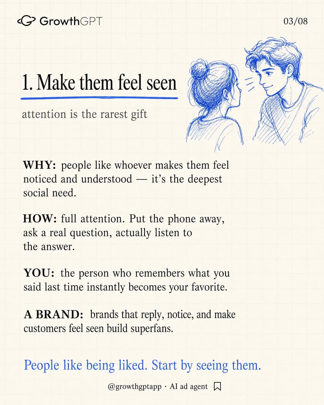 6 ways to make people like you, Slide 3