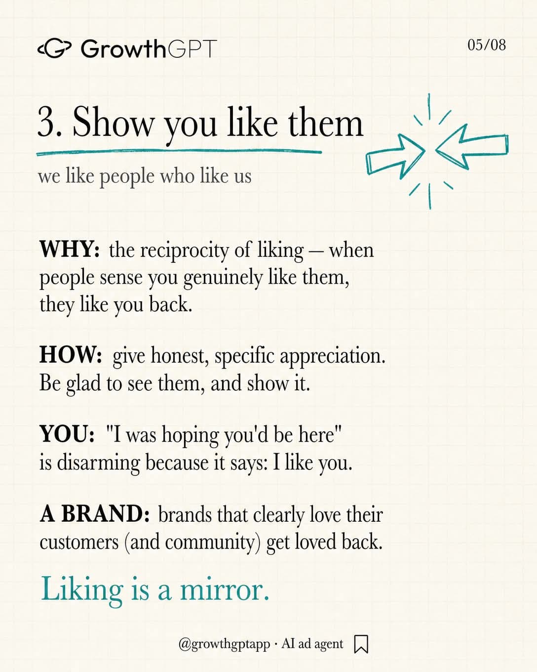 6 ways to make people like you, Slide 5
