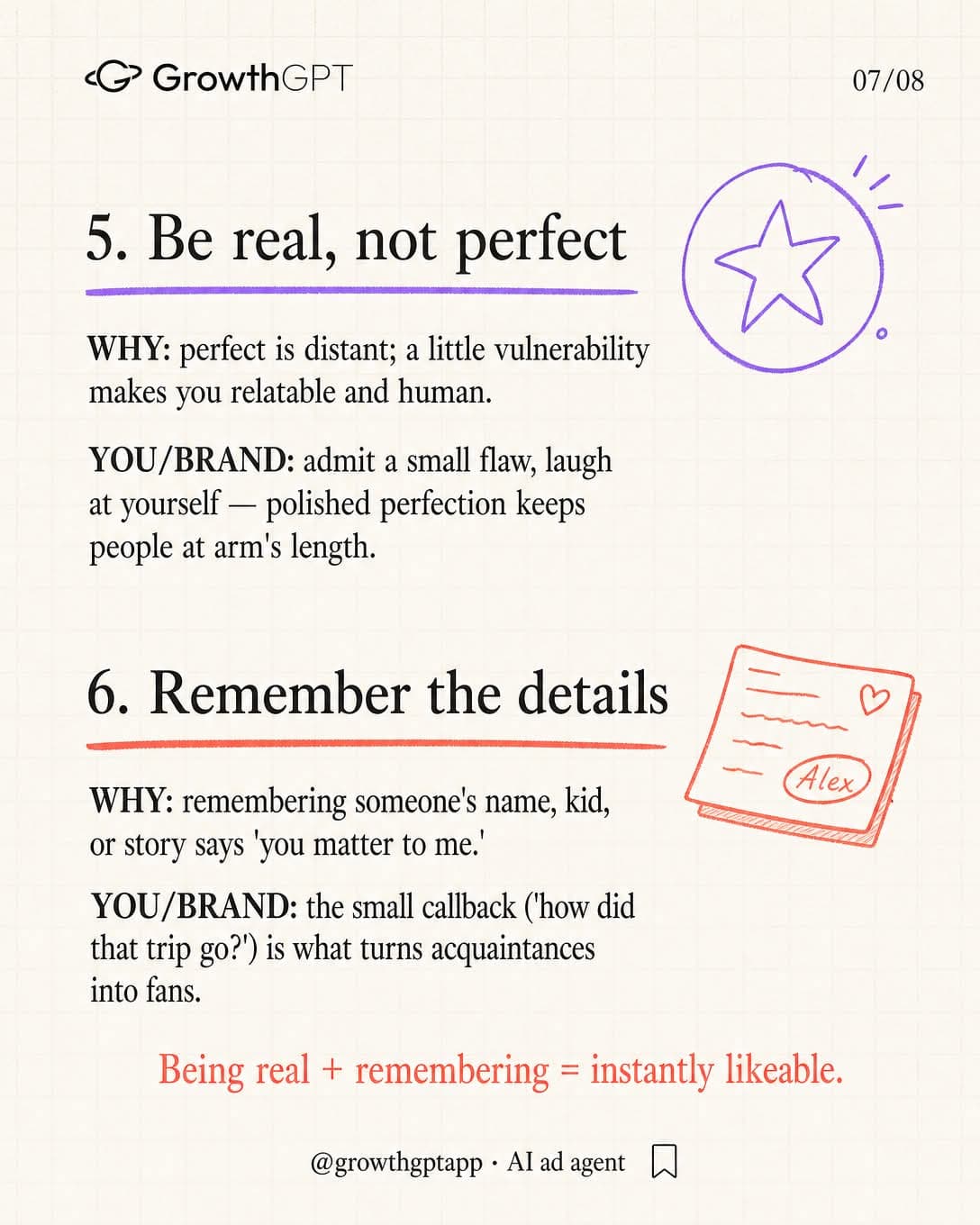 6 ways to make people like you, Slide 7