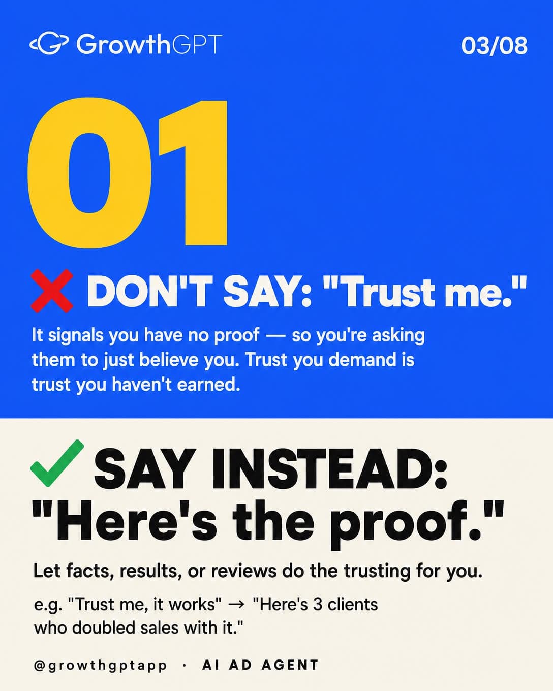 6 words killing your sales, Slide 3