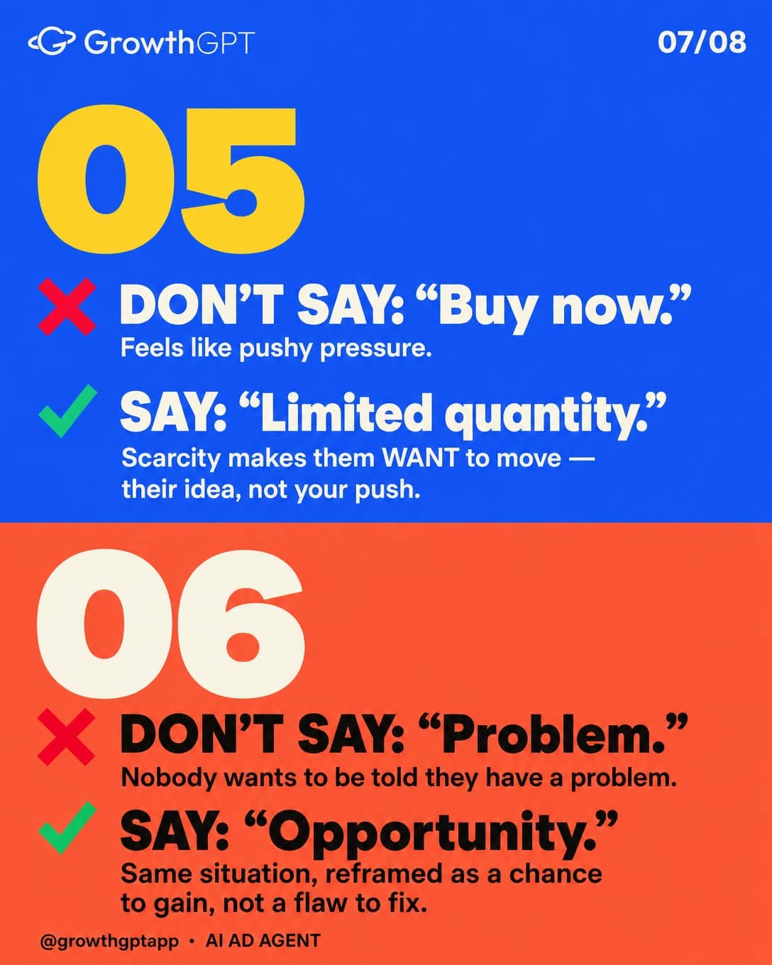 6 words killing your sales, Slide 7