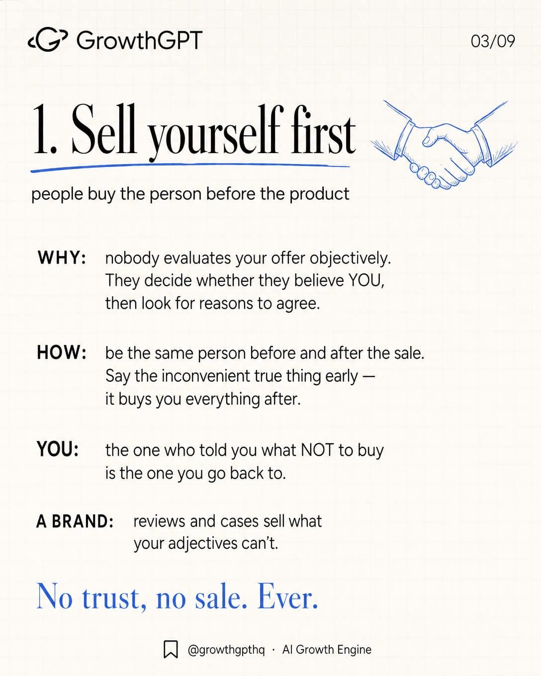 best salespeople never really sell, Slide 3