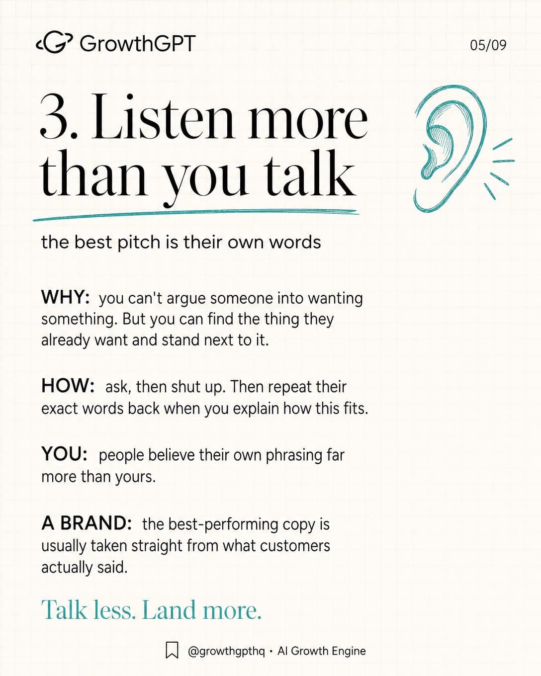 best salespeople never really sell, Slide 5