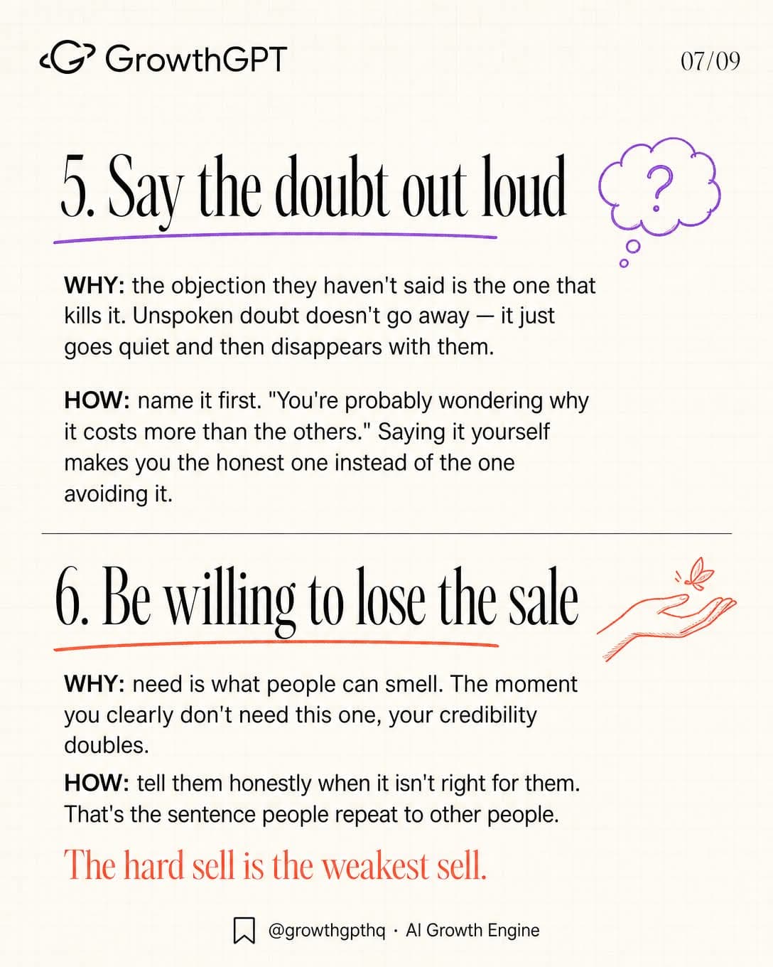 best salespeople never really sell, Slide 7