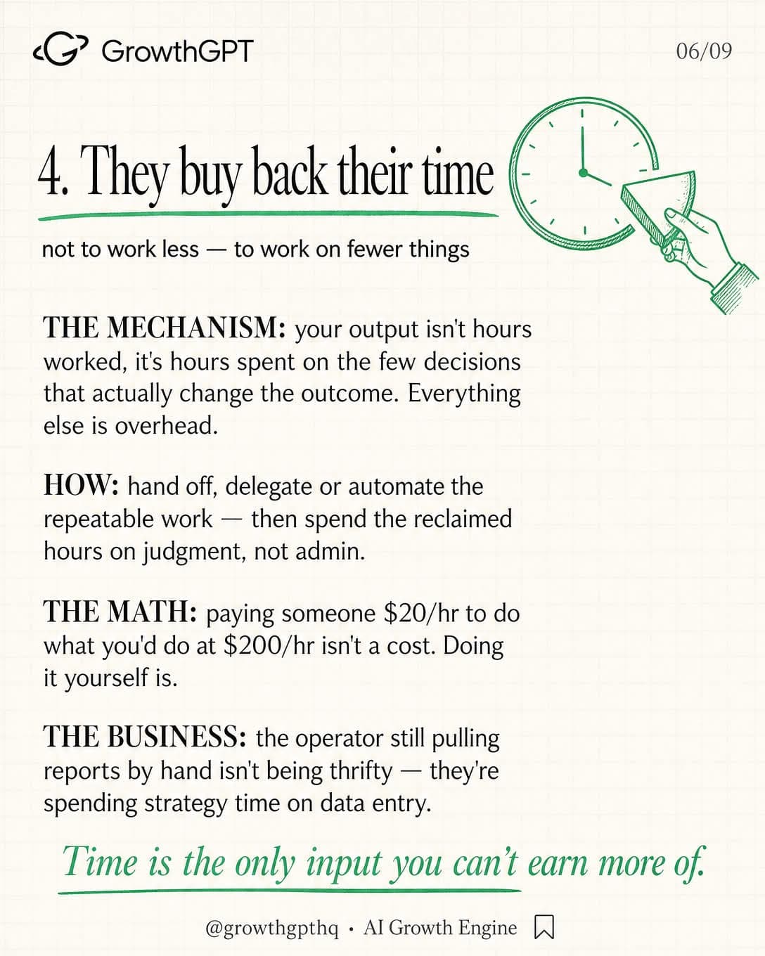 Busy doesn't make you rich, Slide 6