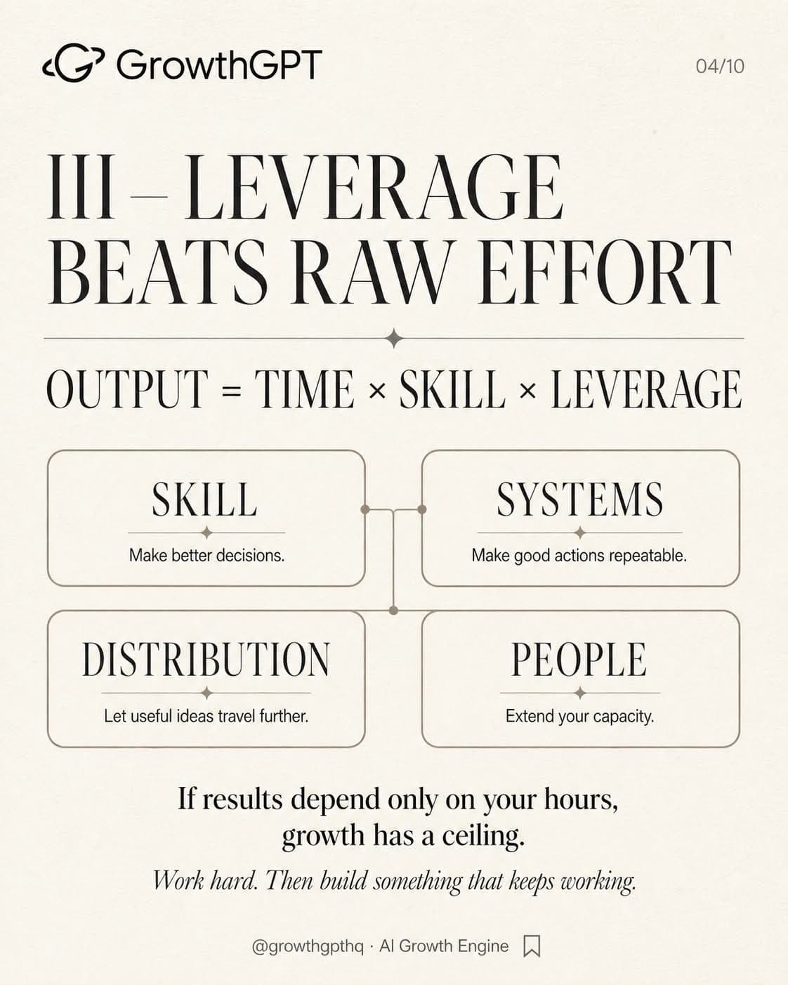 How to Build a Successful Life, Slide 4
