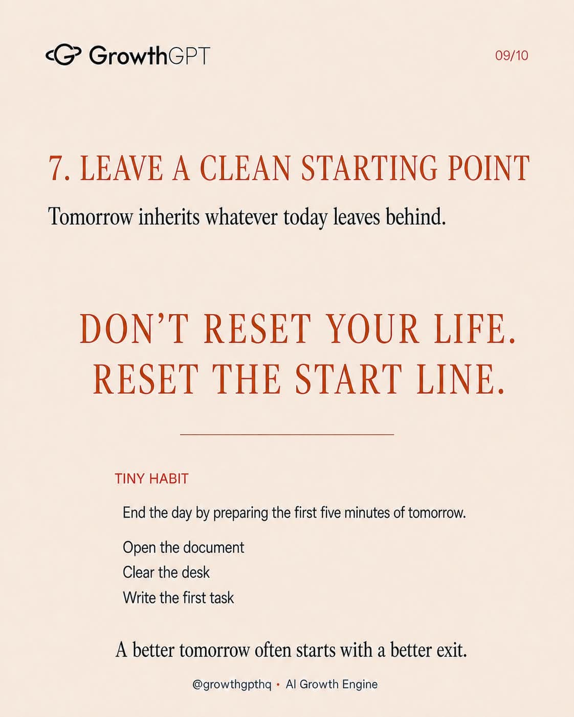Make Life Easier — seven tiny habits, Slide 9