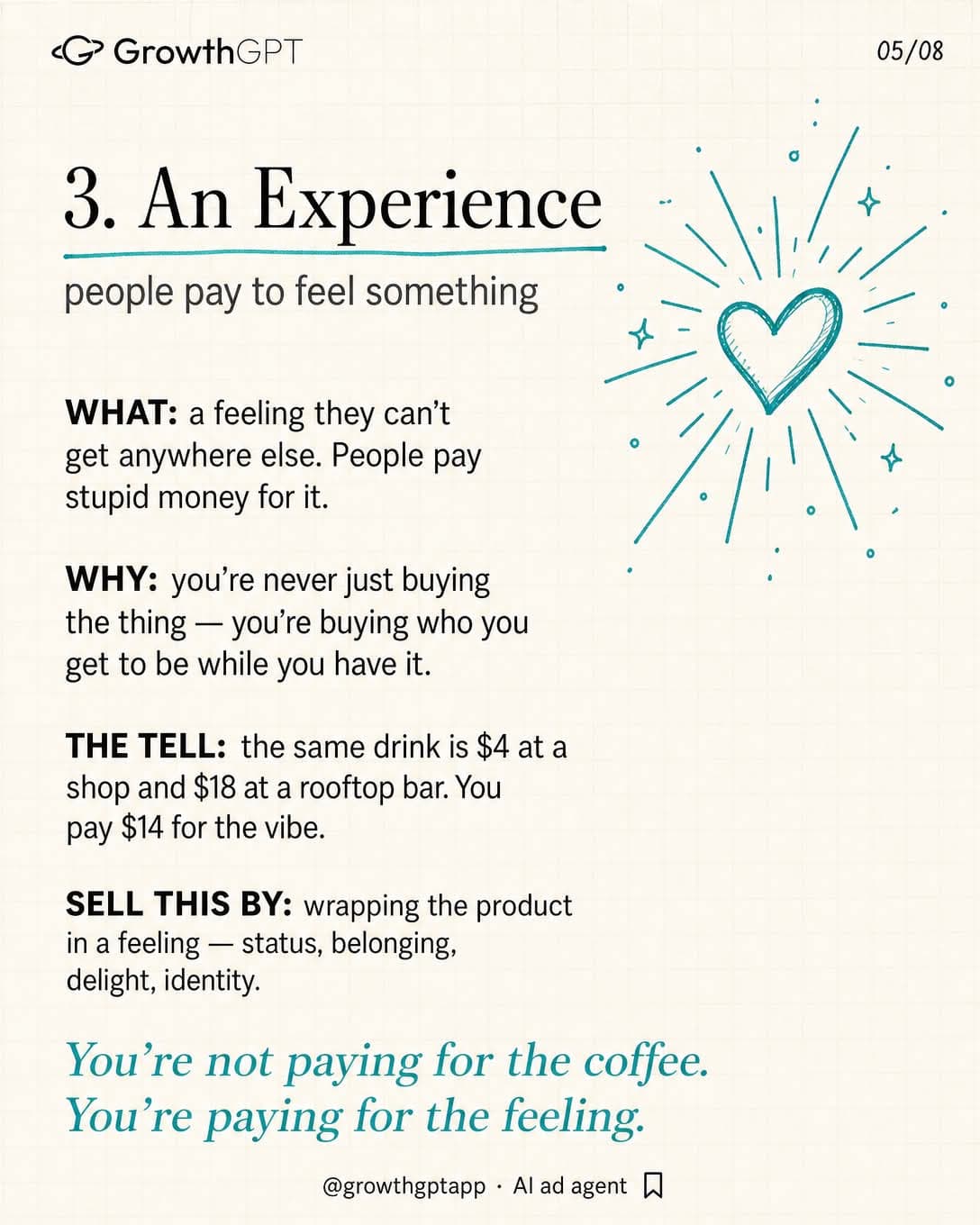 People pay for 3 things, Slide 5
